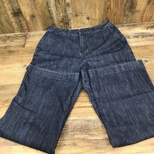 Coldwater Creek Dress Denim Slacks Cuffed Leg P12
